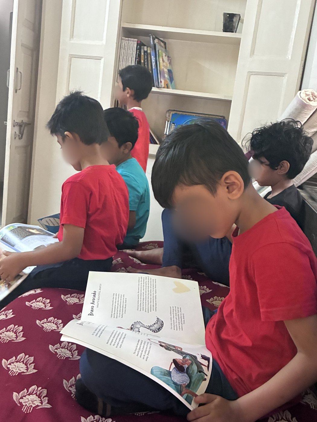 Older children read on their own