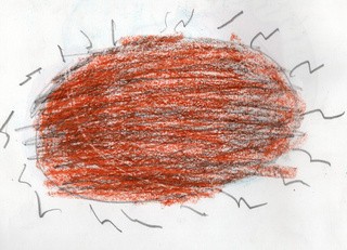 The birth of Earth, drawing 2 of 5