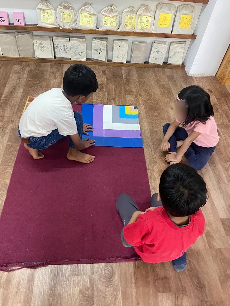 Working together on one mat